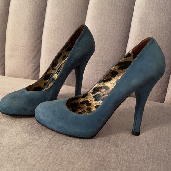 DOLCE & GABBANA Authentic heels pumps blue 39 us 9 - Picture 3 of 11